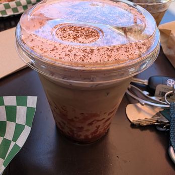 Crust Toast and Sandwich - Chocolate Covered Strawberry Iced Coffee (so SO good!) - Sandwiches Near Me - Riverside, California