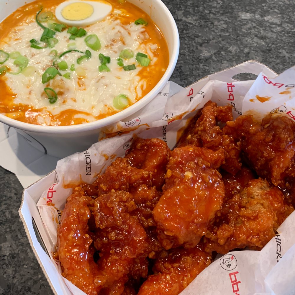 bb.q Chicken Duluth - Boneless Secret Spicy Chicken and Rose Tteokbokki - Korean Near Me - Duluth, Georgia bb.q Chicken Duluth - Boneless Secret Spicy Chicken and Rose Tteokbokki - Korean Near Me - Duluth, Georgia