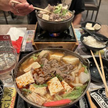 Pot on Fire - Chino, CA - 13. Sukiyaki Pot with tofu added - Hot Pot Near Me - Chino, California