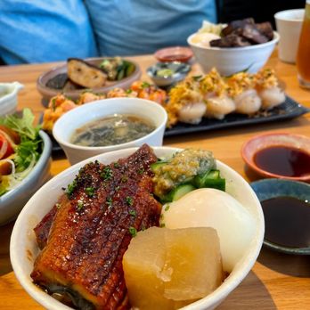 Izakaya Supa Banana - Cereal Mentaiki Salmon Sushi, Coconut Laksa Crab & Scallop Sushi, Char Siew Unagi Set; Follow me @RimyEats on Instagram - Izakaya Near Me - Redmond, Washington Izakaya Supa Banana - Cereal Mentaiki Salmon Sushi, Coconut Laksa Crab & Scallop Sushi, Char Siew Unagi Set; Follow me @RimyEats on Instagram - Izakaya Near Me - Redmond, Washington