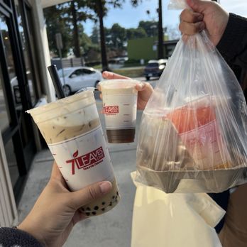 7 Leaves Cafe - Half Taro Tea Half House Coffee, Oolong Milk Tea, Strawberry Sunset, Assam Tea and House Coffee - Bubble Tea Near Me - Sunnyvale, California 7 Leaves Cafe - Half Taro Tea Half House Coffee, Oolong Milk Tea, Strawberry Sunset, Assam Tea and House Coffee - Bubble Tea Near Me - Sunnyvale, California