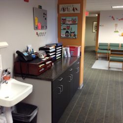 McLean Pediatric Associates - Nurse's station and well waiting room in the back