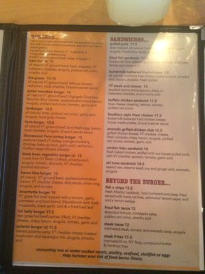 Menu photo 6 Grazers Williston, VT