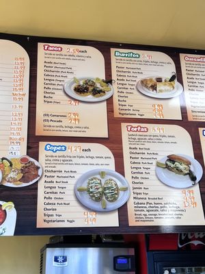 Menu photo 4 Taqueria Hidalgo Chualar, CA