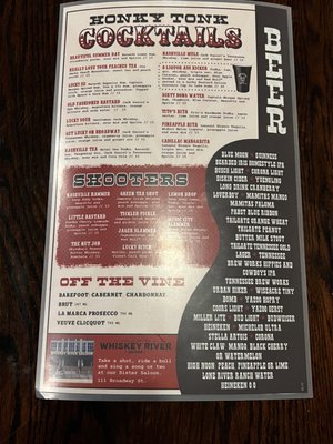 Menu photo 3 Lucky Bastard Saloon Nashville, TN