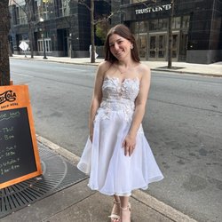 Saber Cleaners & Alterations - Final product: rehearsal dinner dress changed from my mom's wedding dress!