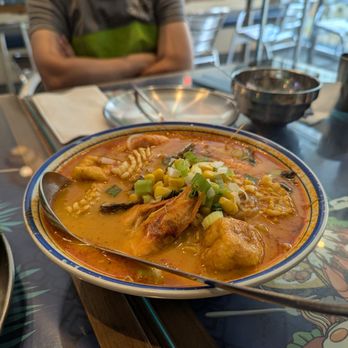 Grandpa Thai - Laksa-Style Seafood Noodle Soup With Rice Noodles - Thai Near Me - Toronto, Ontario Grandpa Thai - Laksa-Style Seafood Noodle Soup With Rice Noodles - Thai Near Me - Toronto, Ontario
