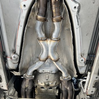 Central Auto Repair & Mufflers - Custom X-pipe replacing the factory secondary catalytic converter - Auto Repair Near Me - Ontario, California