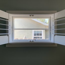 Awning casement window half light all wood by Marvin. Great investment - beautiful addition to home. Awning casement window half light all wood by Marvin. Great investment - beautiful addition to home.