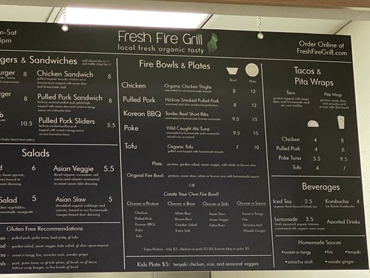 Menu photo 3 Fresh Fire Grill - Asian/American Fusion Restaurant Redding, CA