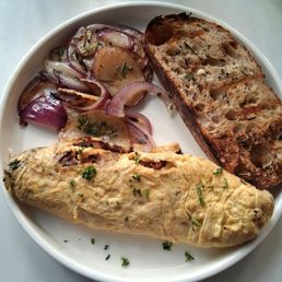 Ham and cheese omelet plate! Ham and cheese omelet plate!