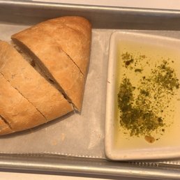 Complimentary Bread w/ herb-infused oil.  Tasty!