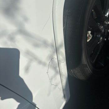 Cobblestone Auto Spa - Tar that is still there. I literally scratched it a little and it started coming off. - Car Wash Near Me - Mesa, Arizona