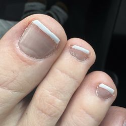 Messed up gel pedicure