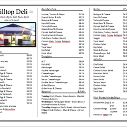 Our Menu!