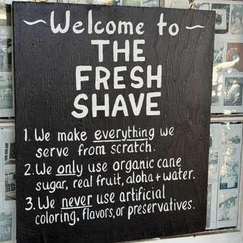 The Fresh Shave - This is the secret of why this place is sooooo good. - Shaved Ice Near Me - Koloa, Hawaii The Fresh Shave - This is the secret of why this place is sooooo good. - Shaved Ice Near Me - Koloa, Hawaii