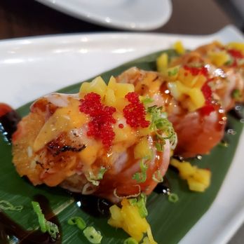 Sushi Yokohama - a plate of sushi on a banana leaf - Sushi Bars Near Me - Somerville, New Jersey Sushi Yokohama - a plate of sushi on a banana leaf - Sushi Bars Near Me - Somerville, New Jersey