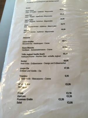 Menu photo 1 Sunset Blvd Katwijk, ZH