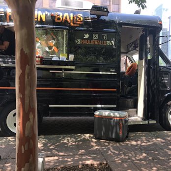 Haulin' Balls RVA - food truck parked on the side of the road - Food Trucks Near Me Haulin' Balls RVA - food truck parked on the side of the road - Food Trucks Near Me