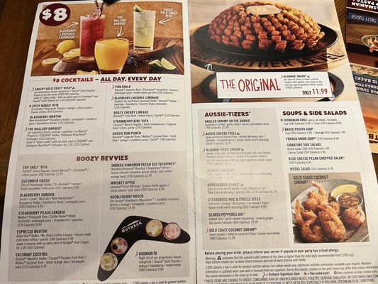 Menu photo 2 Outback Steakhouse Bayside, NY Menu photo 2 Outback Steakhouse Bayside, NY