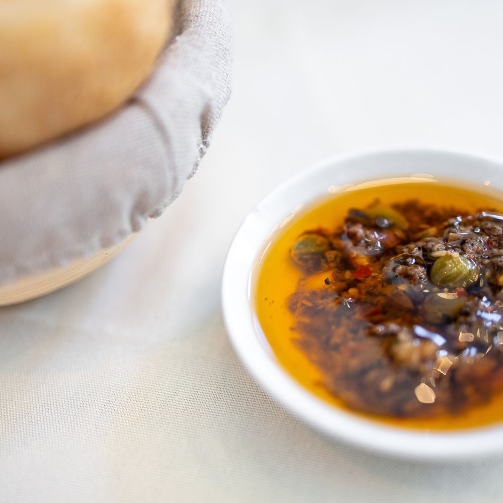 Elia - Complimentary fresh-baked Rolls w/ Tapenade ($0) - Mediterranean Near Me - Campbell, California