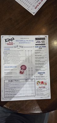 Menu photo 8 King's Fish House - Corona Corona, CA