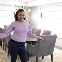 Design & Order - Our leading lady behind the scenes showcasing this beautifully completed modern dining room.