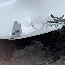 Original damage that was repaired is on left. The rest is new damage!