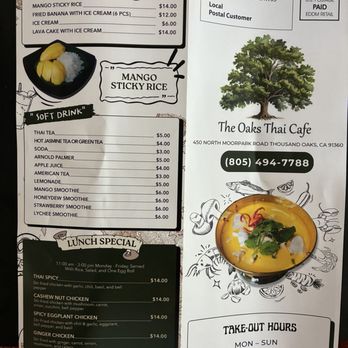 The Oaks Thai Cafe - Desserts and Specials - Thai Near Me - Thousand Oaks, California The Oaks Thai Cafe - Desserts and Specials - Thai Near Me - Thousand Oaks, California