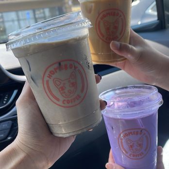 Homeboy Coffee - Hojicha Latte, Ube Milk, Homeboy Latte - Coffee & Tea Near Me - Artesia, California Homeboy Coffee - Hojicha Latte, Ube Milk, Homeboy Latte - Coffee & Tea Near Me - Artesia, California