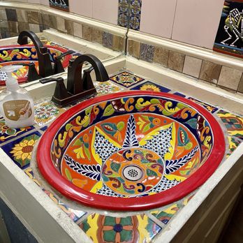 Calaveras - Men's restroom wash basin - Seafood Near Me - Tulsa, Oklahoma Calaveras - Men's restroom wash basin - Seafood Near Me - Tulsa, Oklahoma