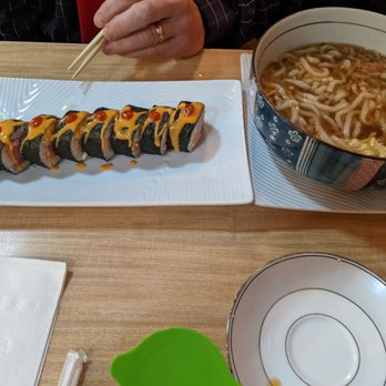 Osaka Sushi House & Bar - Udon noodles and Firebird roll - Sushi Bars Near Me - Madison, Ohio Osaka Sushi House & Bar - Udon noodles and Firebird roll - Sushi Bars Near Me - Madison, Ohio