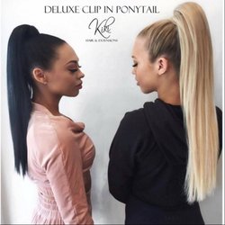 Kiki Hair Extensions - Emilee & Tammy Hembrow with their Deluxe Clip In Ponytails