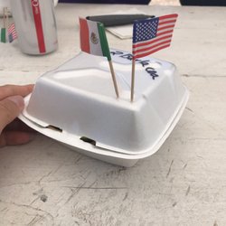 Taco City - Little flags with my order.