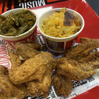 The Licking South Beach - Fried Chicken Wing Dinner ( green beans, macaroni and cheese) - Soul Food Near Me - Miami Beach, Florida The Licking South Beach - Fried Chicken Wing Dinner ( green beans, macaroni and cheese) - Soul Food Near Me - Miami Beach, Florida