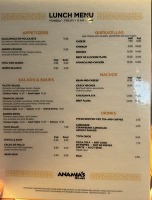 Menu photo 6 Anamia's Tex Mex Southlake, TX Menu photo 6 Anamia's Tex Mex Southlake, TX