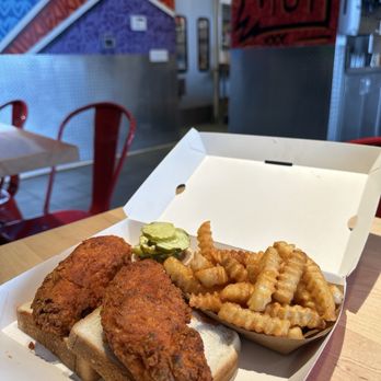 Dave's Hot Chicken - Dave #1 - Two Tenders with Fries ($18.99) - Chicken Shop Near Me - Pickering, Ontario Dave's Hot Chicken - Dave #1 - Two Tenders with Fries ($18.99) - Chicken Shop Near Me - Pickering, Ontario