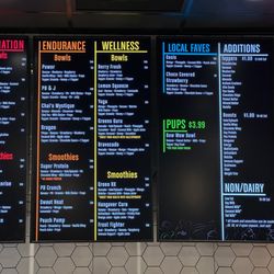 Rush Bowls - Menu