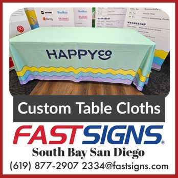 Fastsigns - Custom Table Cloths - Signmaking Near Me - San Diego, California Fastsigns - Custom Table Cloths - Signmaking Near Me - San Diego, California