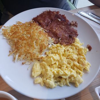 Eggsquisite Cafe - Corned beef hash, comes with two eggs, & two sides. - Breakfast & Brunch Near Me - Mansfield, Texas