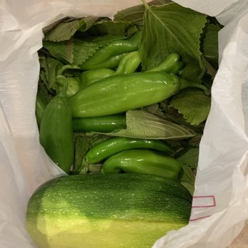 JJ Citrus - All the extra stuff they threw in when I ordered one bunch of sesame leaves! - Fruits & Veggies Near Me - Orland, California JJ Citrus - All the extra stuff they threw in when I ordered one bunch of sesame leaves! - Fruits & Veggies Near Me - Orland, California