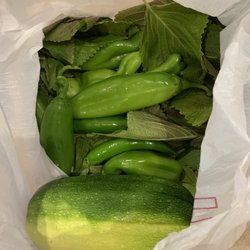 JJ Citrus - All the extra stuff they threw in when I ordered one bunch of sesame leaves!