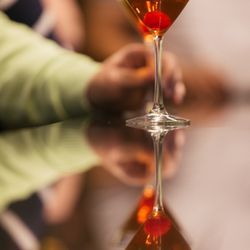 At Elm St Grill - Please ask for a PERFECT Manhattan!