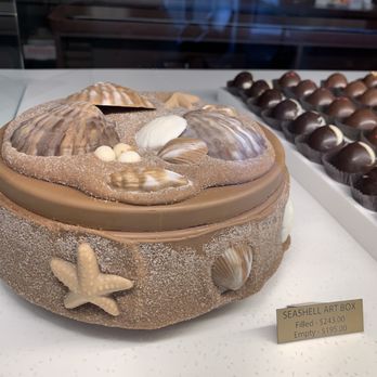 DeBrand Fine Chocolates - seashell art box - Chocolatiers & Shops Near Me - Indianapolis, Indiana
