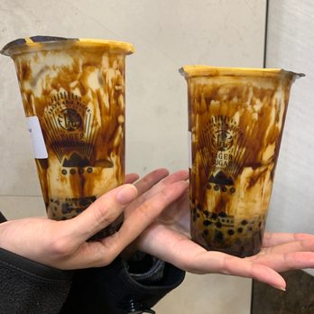 Tiger Sugar - brown sugar boba + pearl w cream mousse - Bubble Tea Near Me - New York, New York Tiger Sugar - brown sugar boba + pearl w cream mousse - Bubble Tea Near Me - New York, New York