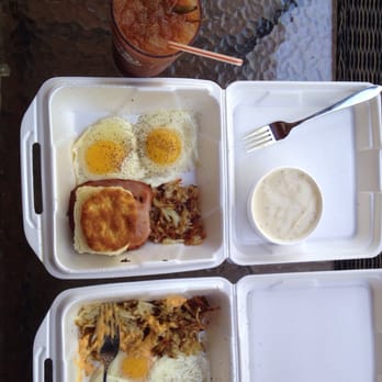 Shady Oaks Restaurant - Boyfriend got the 3 egg and extra hash brown.If you love your hash browns you better order a extra side like he did! - American Near Me - Broken Bow, Oklahoma