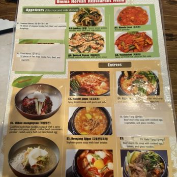 Umma Korean Restaurant - Menu - Korean Near Me - Hillsboro, Oregon