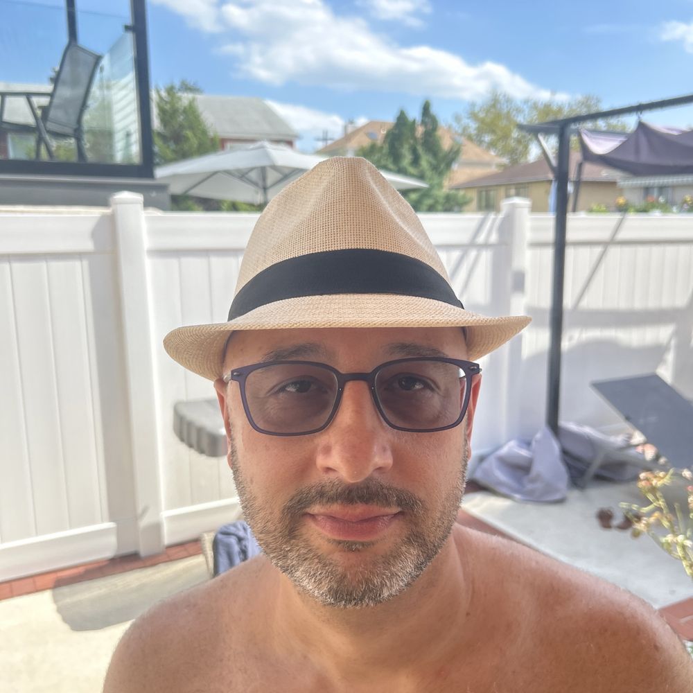 My hubby wearing his progressive transition glasses
