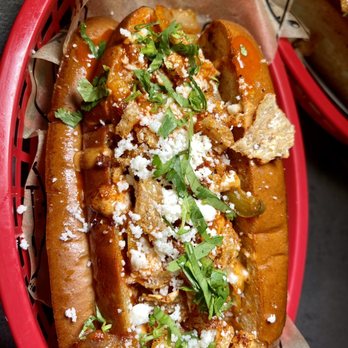 Dirt Dog - Tapatio Hot Sauce Dog - Hot Dogs Near Me - Long Beach, California