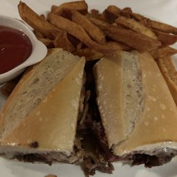Marinated Skirt Steak Sandwich